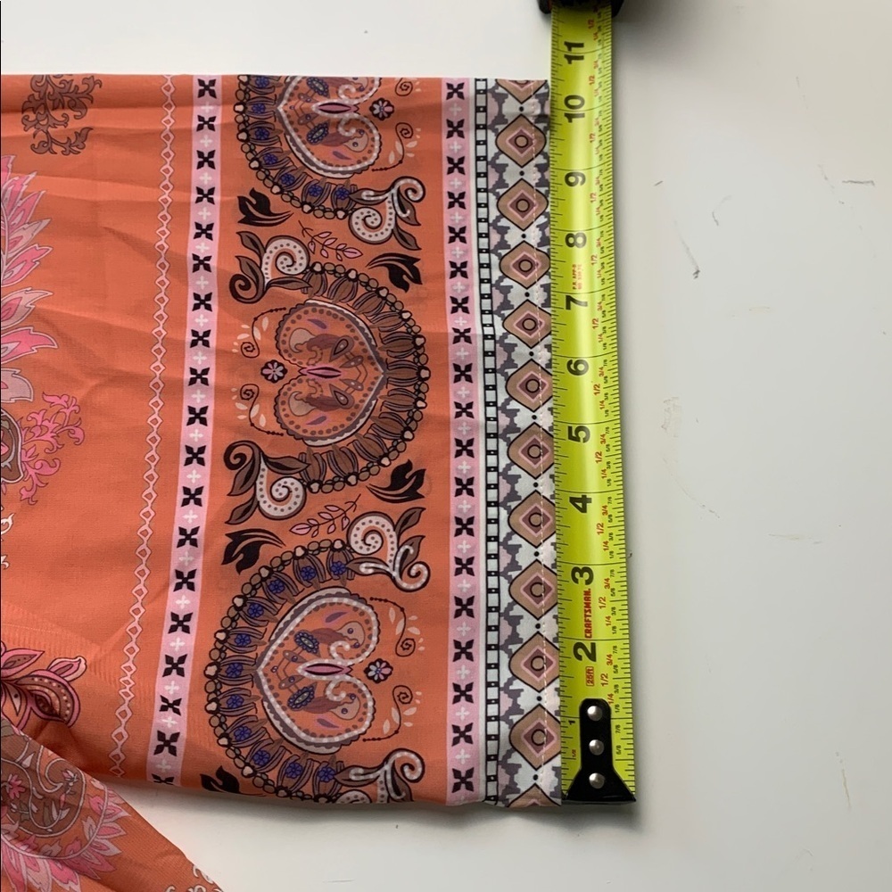 Bloomchic NWT Duster / Beach Cover Up, Coral - Picture 12 of 12